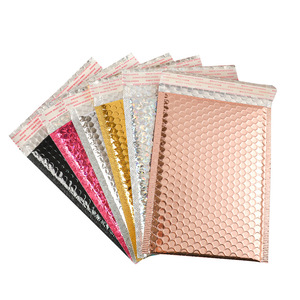 En gros, enveloppes à bulles et sacs à bulles en polyéthylène antichoc, doré champagne, or rose, en feuille d'aluminium métallique Ose - Product Image 6