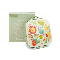 Neue Lebensmittelechte Silikon-Lunchbox mit Cartoon-Design, Mikrowellengeeignet, Frischhaltefach, Versiegelte Aufbewahrung