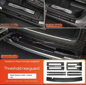 لمعادلة BYD ، مجموعة هيكل الفهد 8 ، خطوة ترحيب خاصة من الفولاذ المقاوم للصدأ لشريط حماية العتبة - Product Image 5