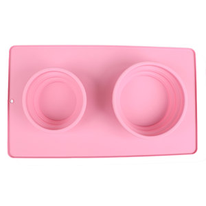 Foldable Dog Bowl Portable Silicone Food And Water Bowl For Outdoor Use Lightweight Easy To Clean Yellow - Product Image 2