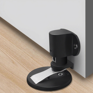 <b>Door</b> <b>Stop</b> Floor Mount Adjustable Height 5.5-30mm Magnetic <b>Door</b> Catch Aluminum Alloy Easy Installation for Bathroom Doorway Use - Product Image 1