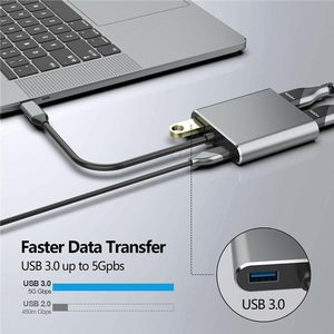 Adaptador SYONG de Tipo C a HDMI 4 en 1, HUB USB C con HDMI 4K, <span class=keywords><strong>VGA</strong></span>, Tipo C y Puerto de Carga USB 3.0, HUB USB - Product Image 6