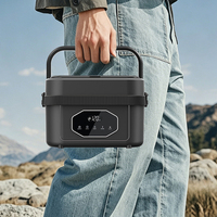 Nouvelle boîte à lunch rechargeable, conteneur chauffant portable pour aliments, boîte chauffante pour aliments avec charge USB, pour le travail en extérieur, le camping, les voyages