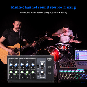 Mélangeur d'interface professionnel, <span class=keywords><strong>Console</strong></span> de musique, condensateur, microphone, amplificateur, guitare électrique, amplificateur de <span class=keywords><strong>basse</strong></span> électrique - Product Image 5