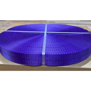 Sangle plate en polyester robuste pour le contrôle du fret, la levée et le transport sécurisé des camions et remorques logistiques - Product Image 3