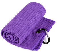 Accessoires de golf, serviette de golf, serviette de sport, serviette de nettoyage, impression, broderie, logo, serviette de golf gaufrée