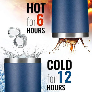 แก้วกาแฟแบบพกพา สแตนเลสสตีล ขนาด 20 ออนซ์ 30 ออนซ์ ผนังสองชั้น เก็บความร้อน-เย็น พร้อมฝาปิด พิมพ์โลโก้ได้ตามต้องการ - Product Image 3