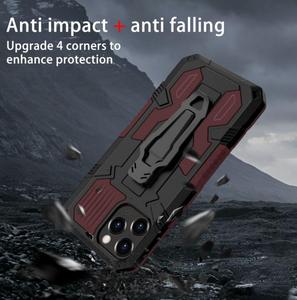 Étui de support de <span class=keywords><strong>ceinture</strong></span> à pince antichoc pour <span class=keywords><strong>IPhone</strong></span> 16 Plus 15 14 13 12 Mini 11 Pro XR X XS Max 8 7 Plus 6 6S Hybrid TPU PC Armor Cover - Product Image 2