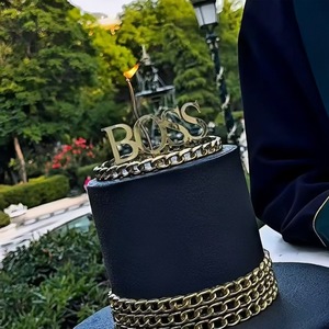 ป้ายตกแต่งเค้กสุขสันต์วันเกิดสำหรับเจ้านาย ป้ายอะคริลิคสำหรับตกแต่งเค้กวันเกิดผู้ชาย - Product Image 2