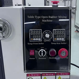 Mezcladora de caucho pequeña de sobremesa, molino abierto de dos rodillos con calentamiento eléctrico para procesamiento de lotes pequeños en laboratorio, peso ligero - Product Image 2