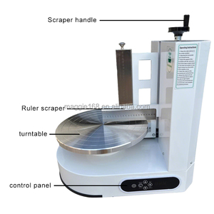 Tocadiscos eléctrico para máquina de decoración de pasteles giratoria automática, máquina de recubrimiento alisador de crema de pasteles para uso en tienda - Product Image 3