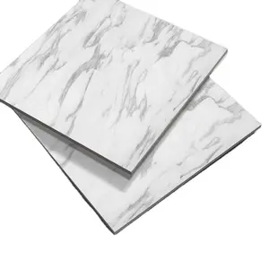 Pavimentazione in vinile SPC di lusso in vinile di colore bianco effetto marmo 4mm