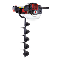 Tarière hydraulique pour forage de trous dans le sol, machine à creuser à la main