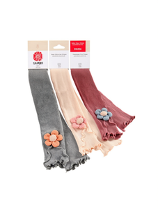 Calentadores de piernas Lilolce para mujer, tejidos florales, de grosor medio, para uso diario D0206 - Product Image 1