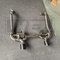 Pour Porsche 718 2.0t 2.5t, échappement sport professionnel amélioré style GT4, valve de performance, plug-and-play, acier inoxydable 304 de 1,5 mm, catback