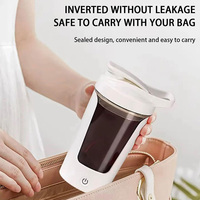 Mélangeur portable de bouteille de shaker de protéines électrique rechargeable par USB de 15oz pour shakes de protéines, smoothies et pré-entraînement