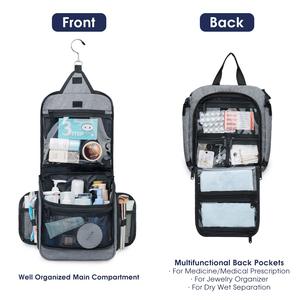 <b>Large</b> Hanging Toiletry <b>Bag</b> with Multiple Compartments Premium Quality Jewelry <b>Bag</b> Cosmetics <b>Makeup</b> Toiletries Organizer Kit - Product Image 2