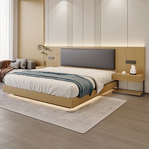 Gói đồ nội thất khách sạn hiện đại 3-5 sao cao cấp jinyu bao gồm giường cỡ <span class=keywords><strong>King</strong></span> với cổng USB và đầu giường cho nhà nghỉ được xếp hạng Sao - Product Image 3