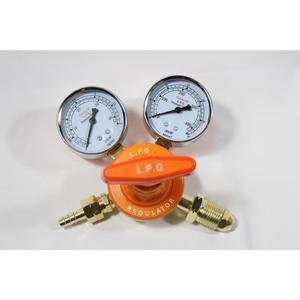 Détendeur de gaz manuel à deux étages avec manomètre, en aluminium, garantie 3 ans - Meilleures ventes - Product Image 2