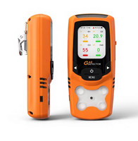 Detektor Gas Portabel 4-in-1 Sensor DDS Analisa Gas Akurasi Tinggi Alarm Getaran Suara dan Cahaya LCD Warna Kecil untuk Rumah dan Industri