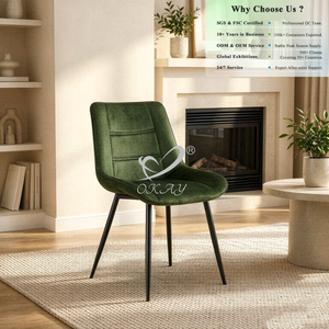 <span class=keywords><strong>Chaise</strong></span> d'appoint <span class=keywords><strong>ergonomique</strong></span> confortable <span class=keywords><strong>de</strong></span> style vintage tendance pour <span class=keywords><strong>bureau</strong></span> à domicile, avec service OEM/ODM, pieds en métal anti-rayures, <span class=keywords><strong>chaise</strong></span> <span class=keywords><strong>de</strong></span> salle à manger en tissu - Product Image 1