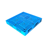 Palette en plastique KUDA 1111T-WGTZ avec déflecteur, palette de stockage industrielle, palette robuste, 1100x1100x150mm