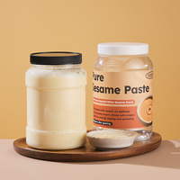 Vente en gros de pots de stockage en PET transparents vides de 1000 ml et 1300 ml, avec couvercle à vis, en plastique, pour l'emballage de mayonnaise, de miel et de confiture