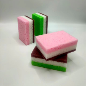 Đầy Màu sắc nhiệm vụ không trầy xước chà Polyurethane bọt Scrubber miếng bọt biển chà mài mòn cọ rửa Pad Nhà Bếp Làm sạch miếng bọt biển - Product Image 2