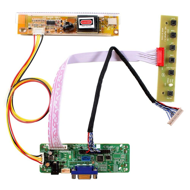Plc VGA LCD Controller Board Work For DifSuitable forrent LCD Screen DIY LCD Monitor Bulk Supply