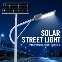 Lampadaire solaire multi-options d'alimentation, avec réglage du temps d'éclairage, pour l'éclairage résidentiel des allées, des jardins, des chemins et des arrêts de bus