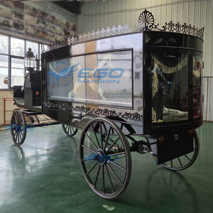 Carroza Fúnebre Eléctrica Personalizada Estilo Negro y Dorado, Carroza Fúnebre de Lujo en Venta - Product Image 5