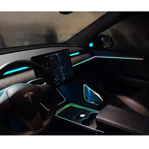 Luz Ambiental RGBIC para Auto, Directo de Fábrica, para Tesla Model 3 2021-2022, Decoración Interior, Tira LED - Product Image 5