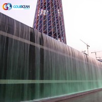 Conception libre personnalisée intérieure extérieure Led tenture murale cascade