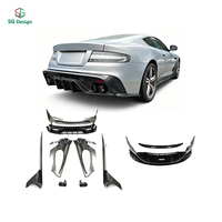 Kit carrosserie DBS Style pour Aston Martin DB9 Volante, pare-chocs avant et arrière, spoiler, kit de conversion de l'ancien au nouveau en fibre de carbone