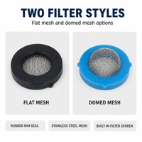 Filtre en acier inoxydable en forme de dôme avec bord en caoutchouc pour lave-linge