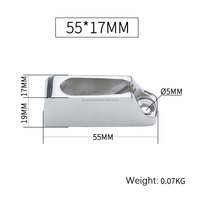 Passe-cordes de pont marin en acier inoxydable 316 poli miroir pour bateaux et voiliers