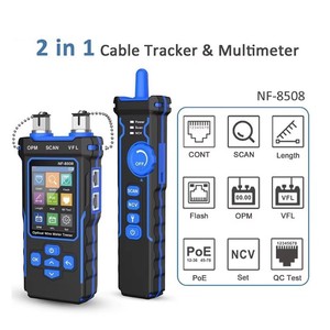 NF-8508 Netwerkkabeltester met optische vermogensmeter, CAT5 CAT6 Ethernet RJ45 lijnzoeker, VFL, 200M kabeltestmeter - Product Image 5