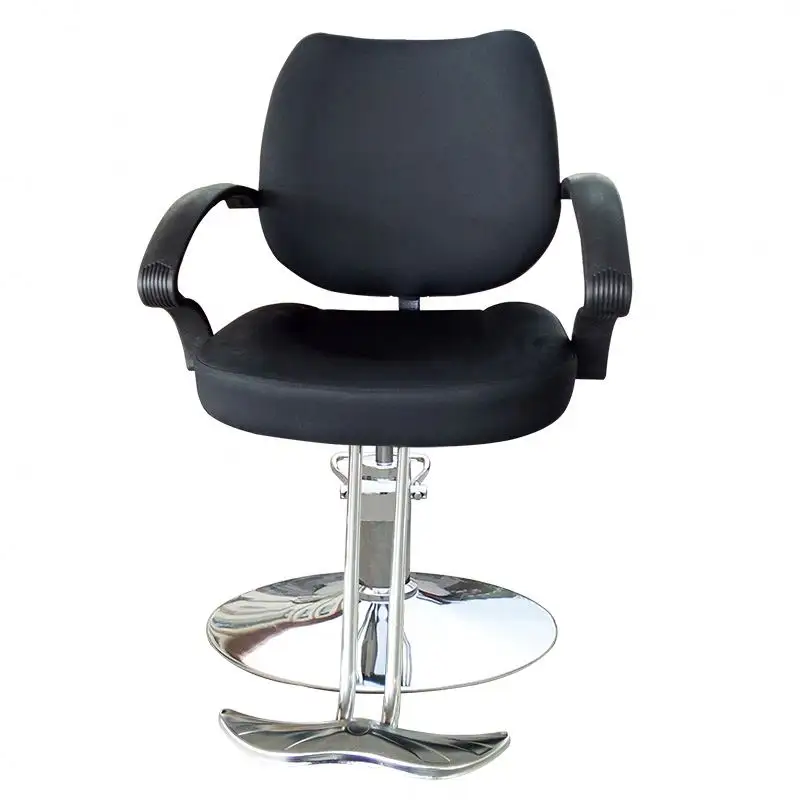 Black classic vintage antique hydraulic reclining barber chair salon furniture hairdressing equipment