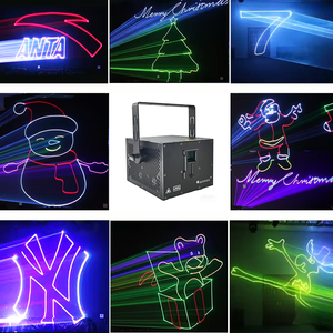 XGD - Nuevo Proyector Láser de 8 W con Animación <span class=keywords><strong>3D</strong></span> a Todo Color, Clasificación IP33, 90 CRI, Control DMX512 para Iluminación de Escenarios de Discotecas - Product Image 4