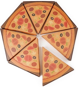 Wholesale Low Price Small Single Pizza Box Biodegradable Triangle Pizza Slice Box