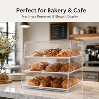 Vitrine à pâtisserie en acrylique sur le thème de l'anime, emballage d'origine, pour comptoir de boulangerie, rangement de pain et gâteaux, vitrine transparente de qualité alimentaire