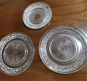 2025 élégant 12 \ "<span class=keywords><strong>verre</strong></span> transparent pour assiette de charge écologique en gros ensemble de dîner de mariage salade du désert <span class=keywords><strong>verre</strong></span> Transparent - Product Image 4
