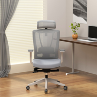 Chaise de bureau ergonomique en maille moderne Donati Boss Executive avec accoudoirs 4D et dossier haut pour mobilier commercial