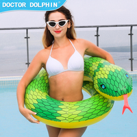 Tube flotteur gonflable en PVC pour piscine, médecin et dauphin, fabrication en gros, jeu d'eau, imprimé léopard