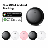 Étiquette intelligente BLE avec batterie CR2032 remplaçable, compatible Apple Find My et Google Find Hub, système double, localisateur d'objets anti-perte pour les voyages