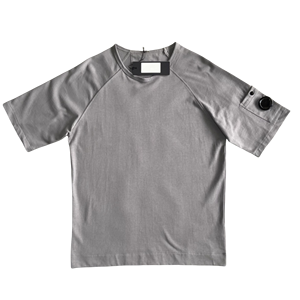 ชุดเซ็ตเสื้อผ้าลำลองแฟชั่นสไตล์วินเทจสีเทาสำหรับผู้ชาย แบรนด์ CP Luxury Designer เหมาะสำหรับใส่เล่นกีฬาในฤดูร้อน - Product Image 5