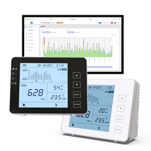 Moniteur <span class=keywords><strong>de</strong></span> CO2 rétroéclairé par écran LCD, <span class=keywords><strong>détecteur</strong></span> <span class=keywords><strong>de</strong></span> CO2, compteur <span class=keywords><strong>de</strong></span> dioxyde <span class=keywords><strong>de</strong></span> carbone <span class=keywords><strong>de</strong></span> table avec exportation <span class=keywords><strong>de</strong></span> données, température et humidité, 0~5000ppm - Product Image 1