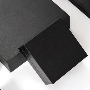 Factory Wholesale Luxury Jewelry Ring Box <b>Black</b> Jewellery Packaging <b>Boxes</b> for Small Business - Product Image 4