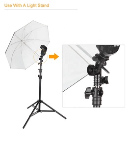 Adaptador Universal de zapata para Flash <span class=keywords><strong>Speedlite</strong></span>, montaje de Metal para disparador, soporte de paraguas, soporte de luz giratorio - Product Image 5