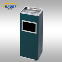 Traust 14L 20L Debout Intérieur En Acier Inoxydable Métal Poubelle Usine Litière Déchets Poubelle avec Cendrier Cigarette Bin